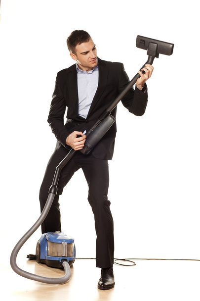 Fun with a vacuum cleaner - Φωτογραφία, εικόνα
