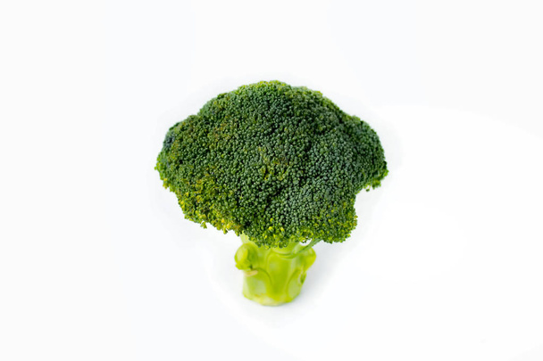 One broccoli branch isolated on white background. - Foto, immagini