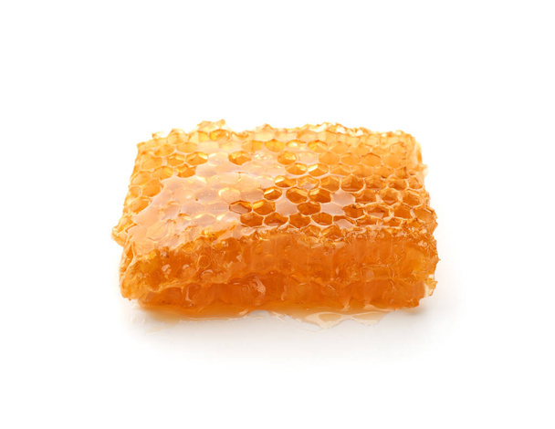 Fresh honeycomb on white background - Foto, Imagen