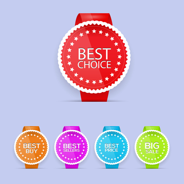 Best choice labels. vector illustration  - Vector, Image
