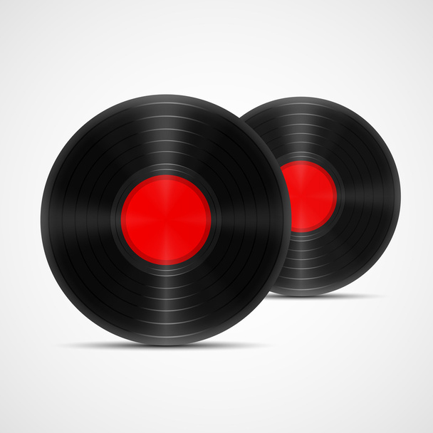 Vector illustration of vinyl records. - Vector, Image