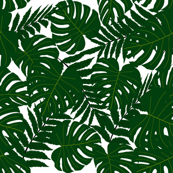 Vector naadloos tropisch patroon - Vector, afbeelding