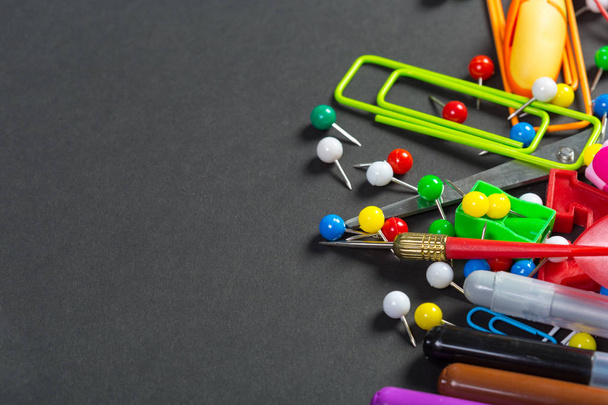 Colorful Stationery, back to school concept - Photo, image