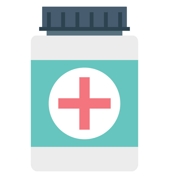 medicine bottle, medicine jar, Isolated Vector icon that can be easily modified or edit  - Vecteur, image