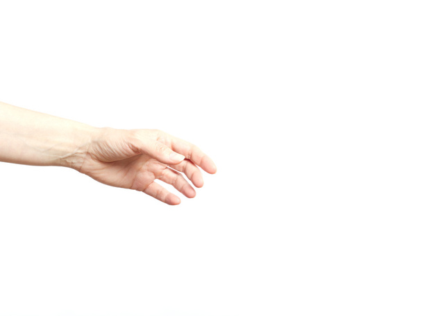 isolierte Hand auf weißem Hintergrund - Foto, Bild