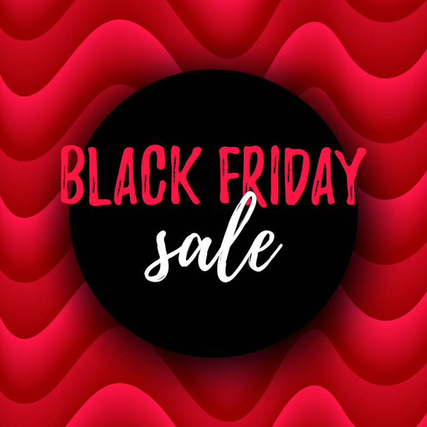 Black Friday Sale banner. Abstract trendy poster with gradient fluid background. - Vektori, kuva