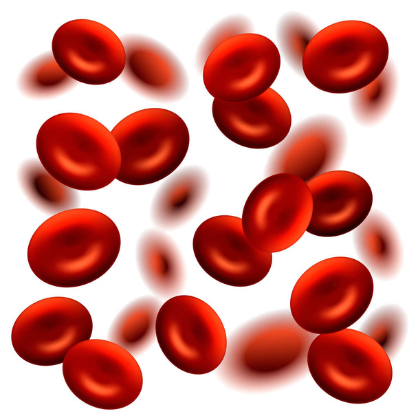Realistic blood cells background. Vector illustration - Vector, Image
