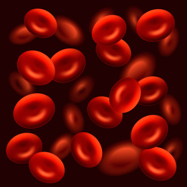 現実的な血液細胞の背景。ベクトル図 - ベクター画像