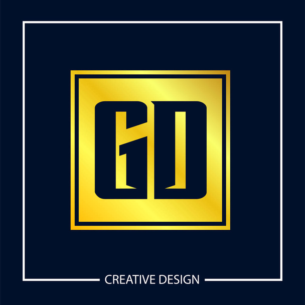 Anfangsbuchstabe gd Logo Vorlage Design - Vektor, Bild