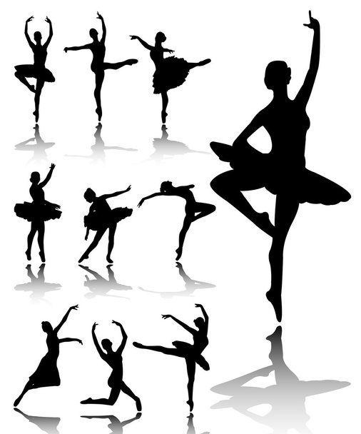 Balett táncosok - Vektor, kép
