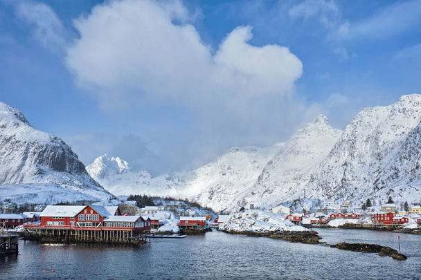 "Ein "Dorf auf den Lofoten, Norwegen - Foto, Bild