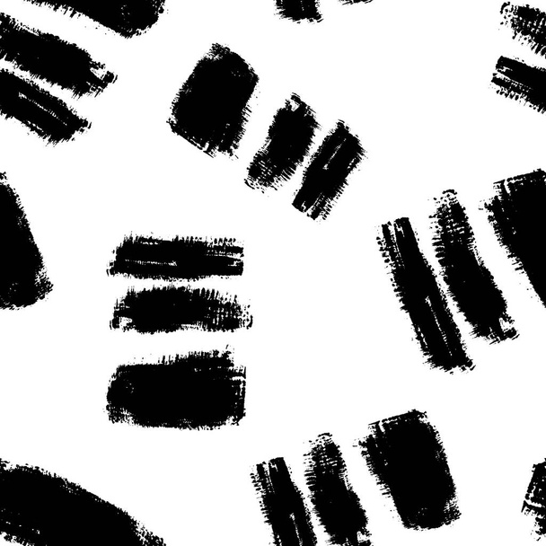 Vector seamless background. Artistic monochrome repeatable pattern. Hand drawn strokes texture. - Vector, Image