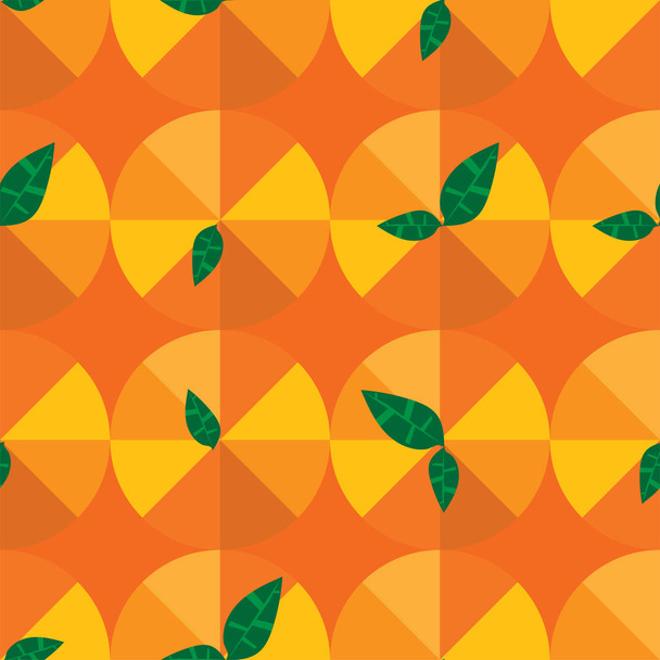 fruit pattern background graphic orange - Vector, afbeelding