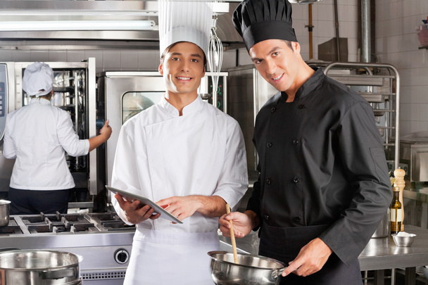 Happy Chefs Cooking Together - 写真・画像