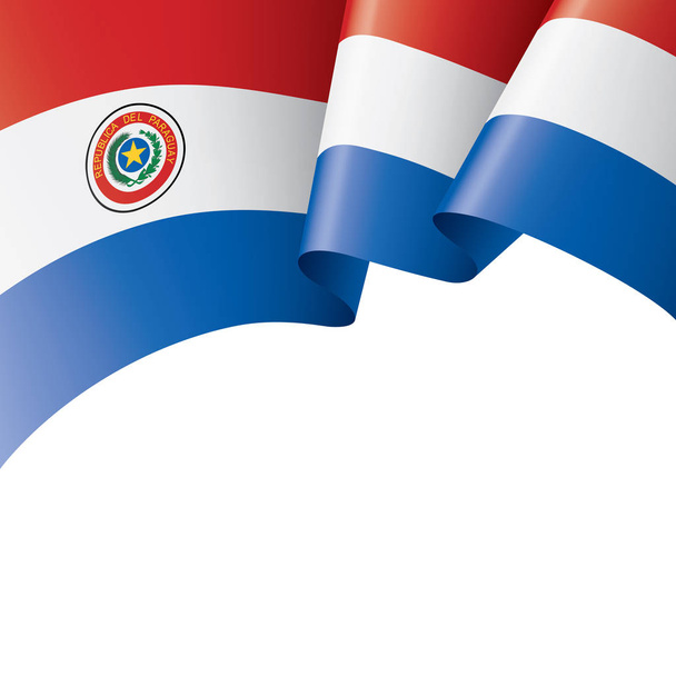 Paraguay flag, vector illustration on a white background - Vector, Image