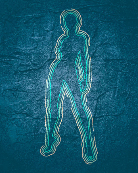 Sexy lady silhouette - Fotoğraf, Görsel