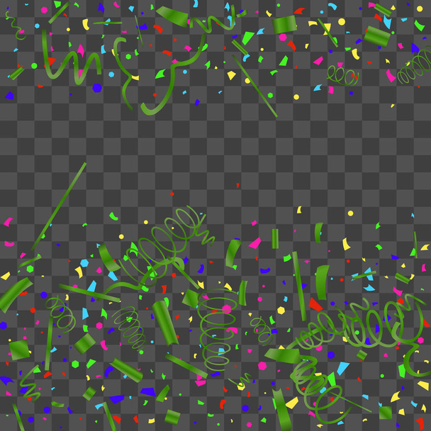 Bright colorful vector sparkly confetti. - Vector, Image