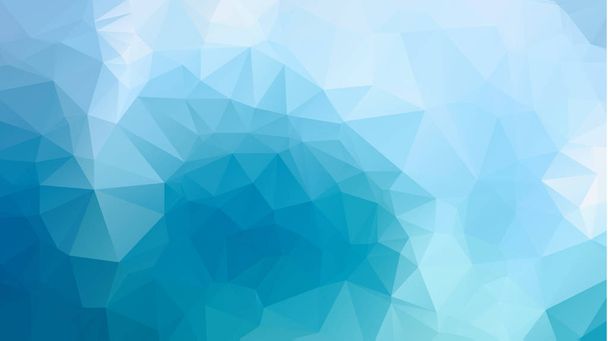 Shiny and colorful blue low poly geometrical background, great as a wallpaper, design template, flyer, etc - Vector, afbeelding
