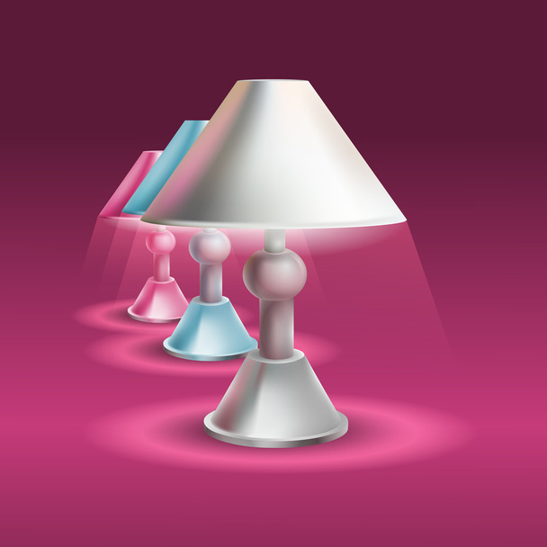Set of table lamps. - Vector, Image
