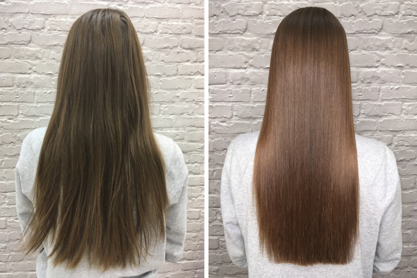 Keratin recovery hair and protein treatment pile with professional - Photo, Image