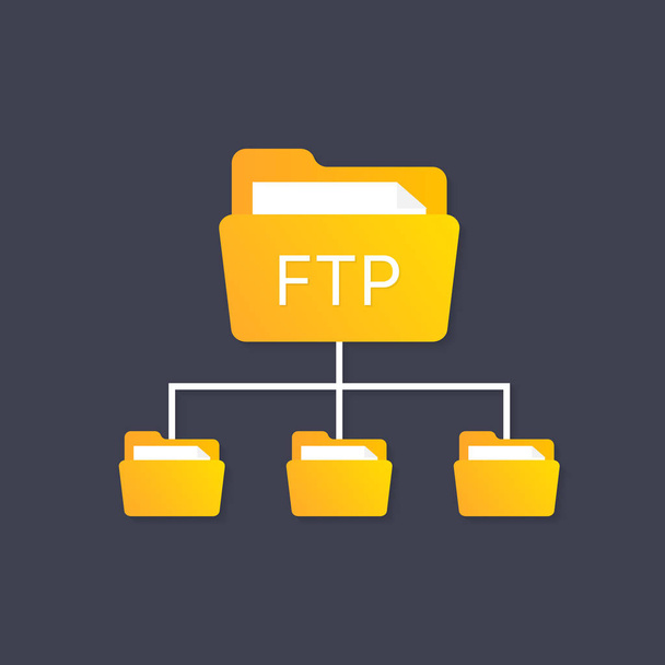 renk ftp Protokolü basit simgesi. yazılım güncelleştirmesi, kopyalama işlemi, yönlendirici, ekip çalışması takım yönetimi kavramı bilgisi. - Vektör, Görsel