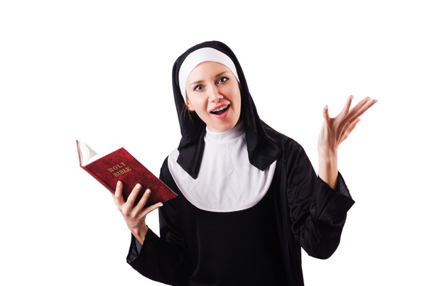 Młoda zakonnica w koncepcji religijnej - Zdjęcie, obraz