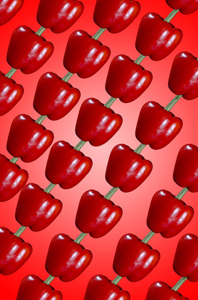 Étvágygerjesztő piros paprika háttér - Fotó, kép
