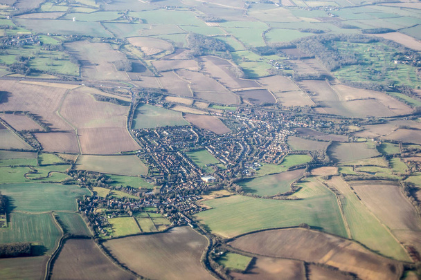 London aus dem Flugzeug - Foto, Bild