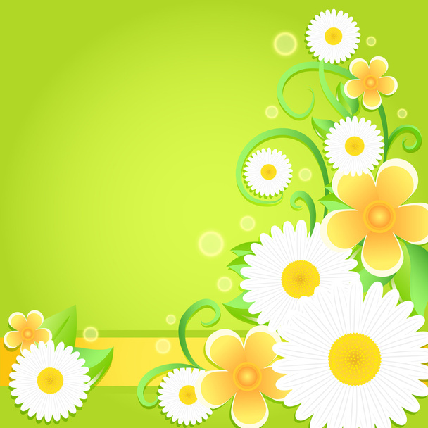 Spring floral background. vector illustration  - Vettoriali, immagini