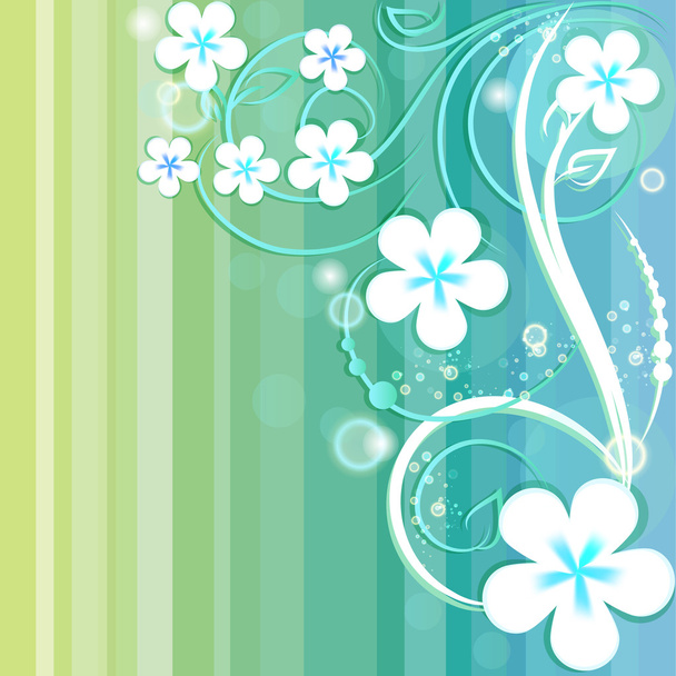 Spring floral background. vector illustration  - Vector, imagen