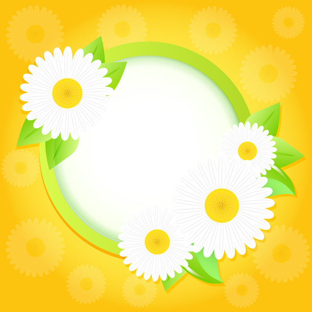 Spring frame with flowers. - Vector, Image