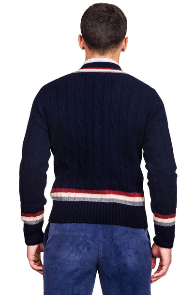Male sweater isolated on the white - Foto, afbeelding