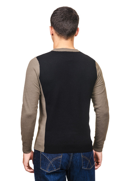 Male sweater isolated on the white - Foto, Imagen