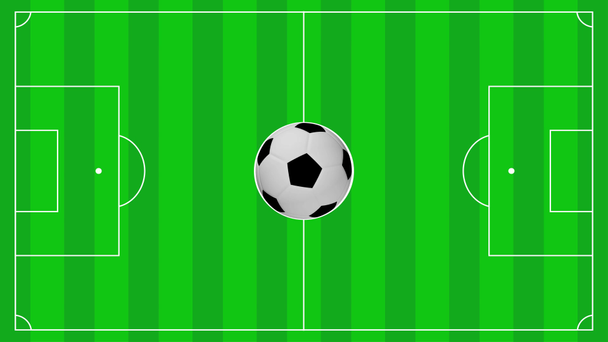 fotbal terén a míček - Záběry, video