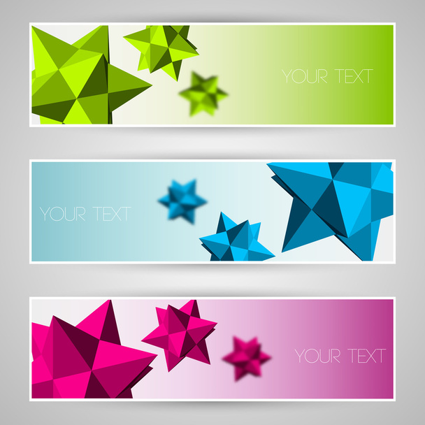 Vector banners with abstract elements. - Vector, Image