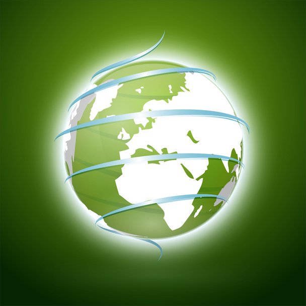 Green earth. Vector illustration - Wektor, obraz