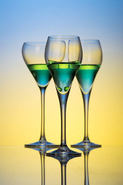 three glasses with cocktails - Foto, immagini