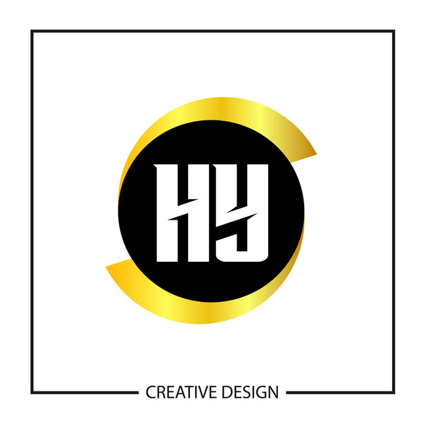 最初の文字 Hy ロゴデザイン テンプレート - ベクター画像