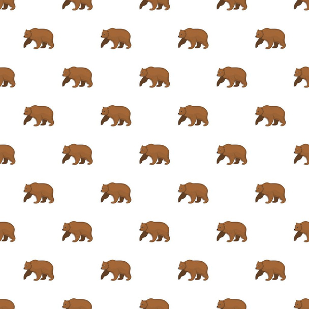Brown bear pattern seamless - Vector, imagen