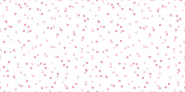 Light pink confetti dots seamless pattern - Vector, imagen