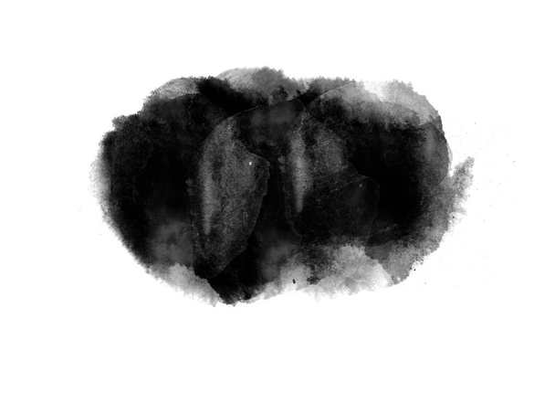 Musta graafinen väri laastaria siveltimen aivohalvauksia vaikutus taustakuvioita elementti  - Valokuva, kuva