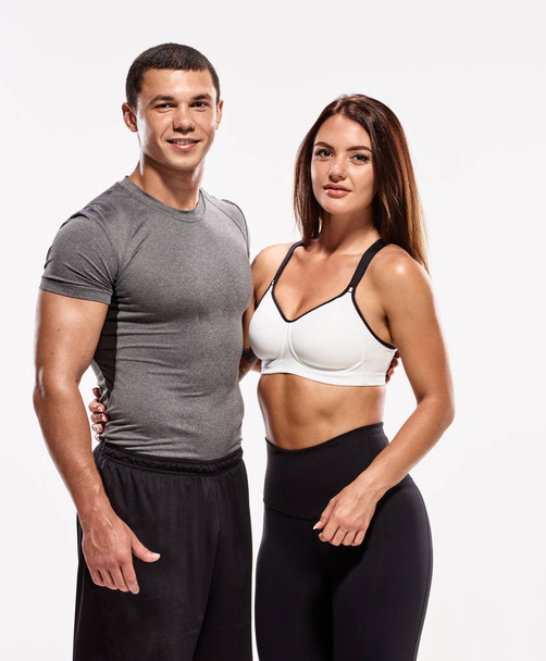 Fit muscular couple - Фото, изображение