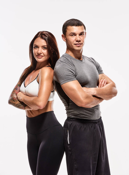 Happy team of bodybuilders - Valokuva, kuva