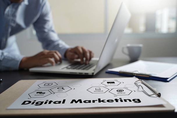 Digital Marketing Media Search Engine SEO  startup project - Foto, Bild
