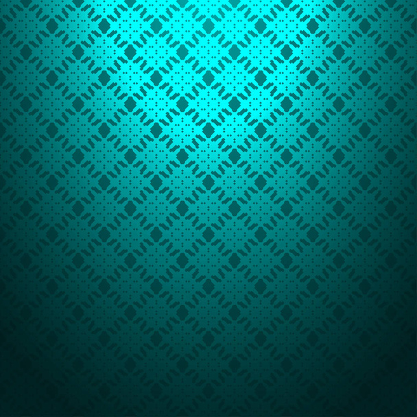 Cyan abstract gradient background, striped textured geometric seamless pattern - Vektör, Görsel
