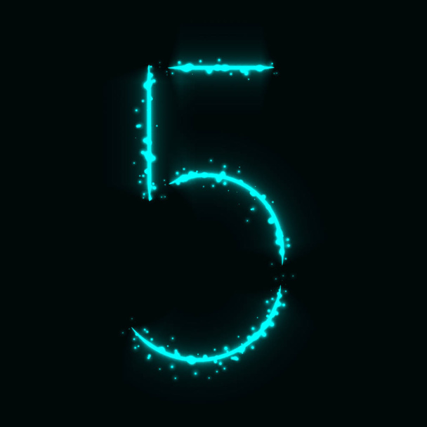 Numéro symbole des lumières
 - Vecteur, image