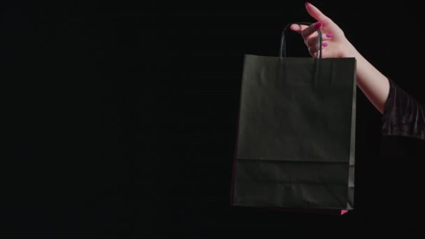Žena černý pátek nakupování - Záběry, video