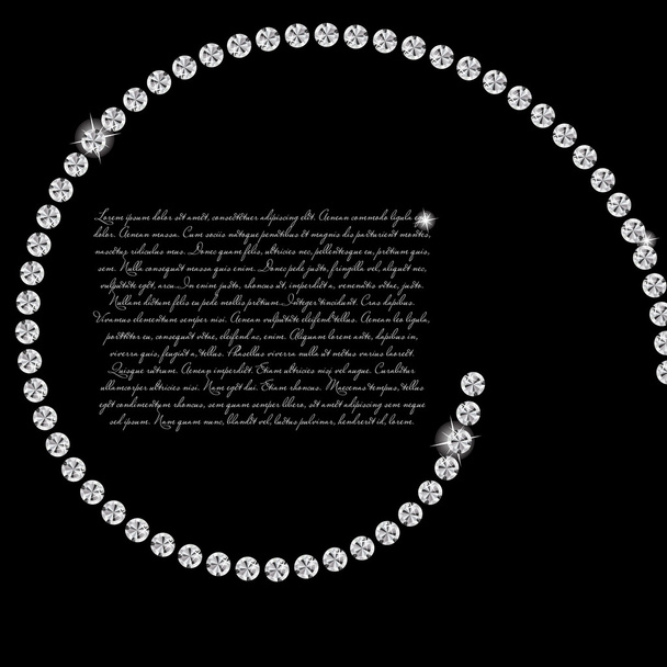 Krásné abstraktní black diamond pozadí vektorové ilustrace - Vektor, obrázek