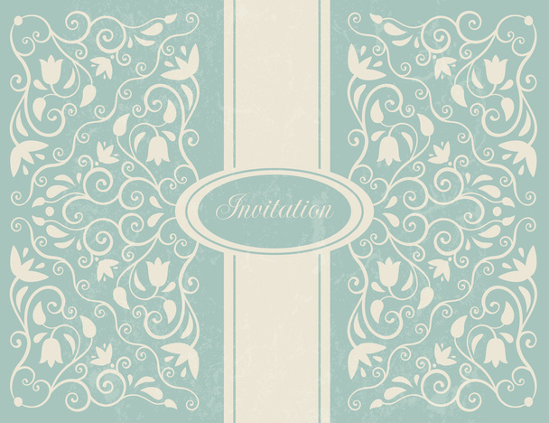 Ornate floral backgroung. - Vector, afbeelding