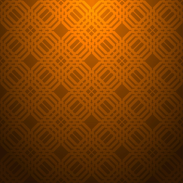 Orange abstract background, striped textured geometric seamless pattern - Vector, Image